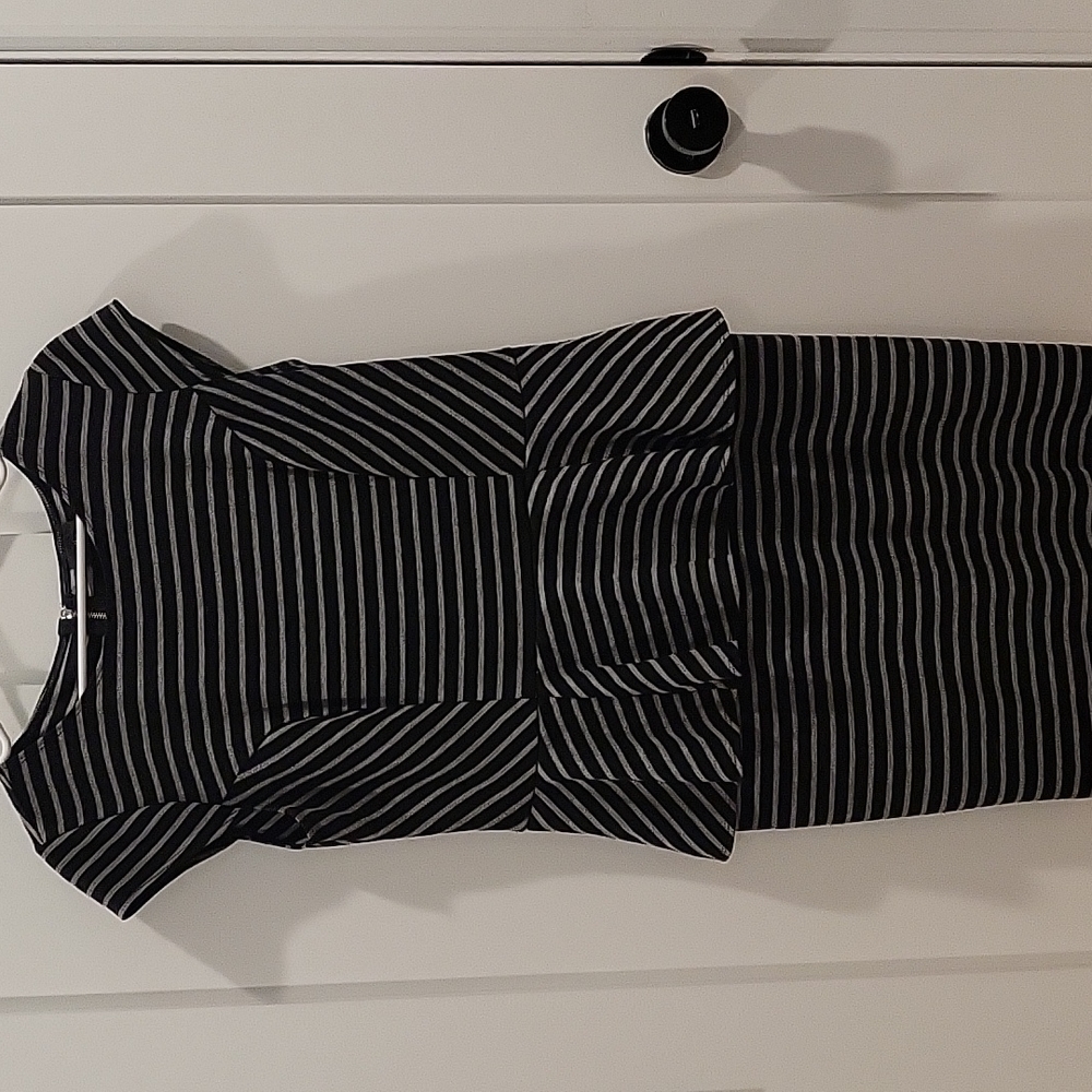 Black and Gray Dress